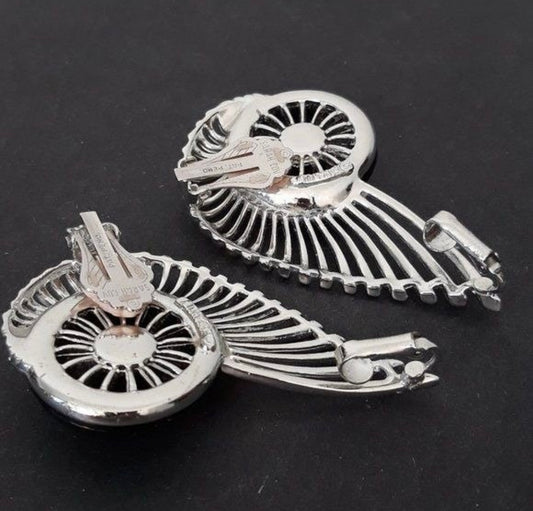 Sarah Coventry Vintage Flight Creeper Earrings